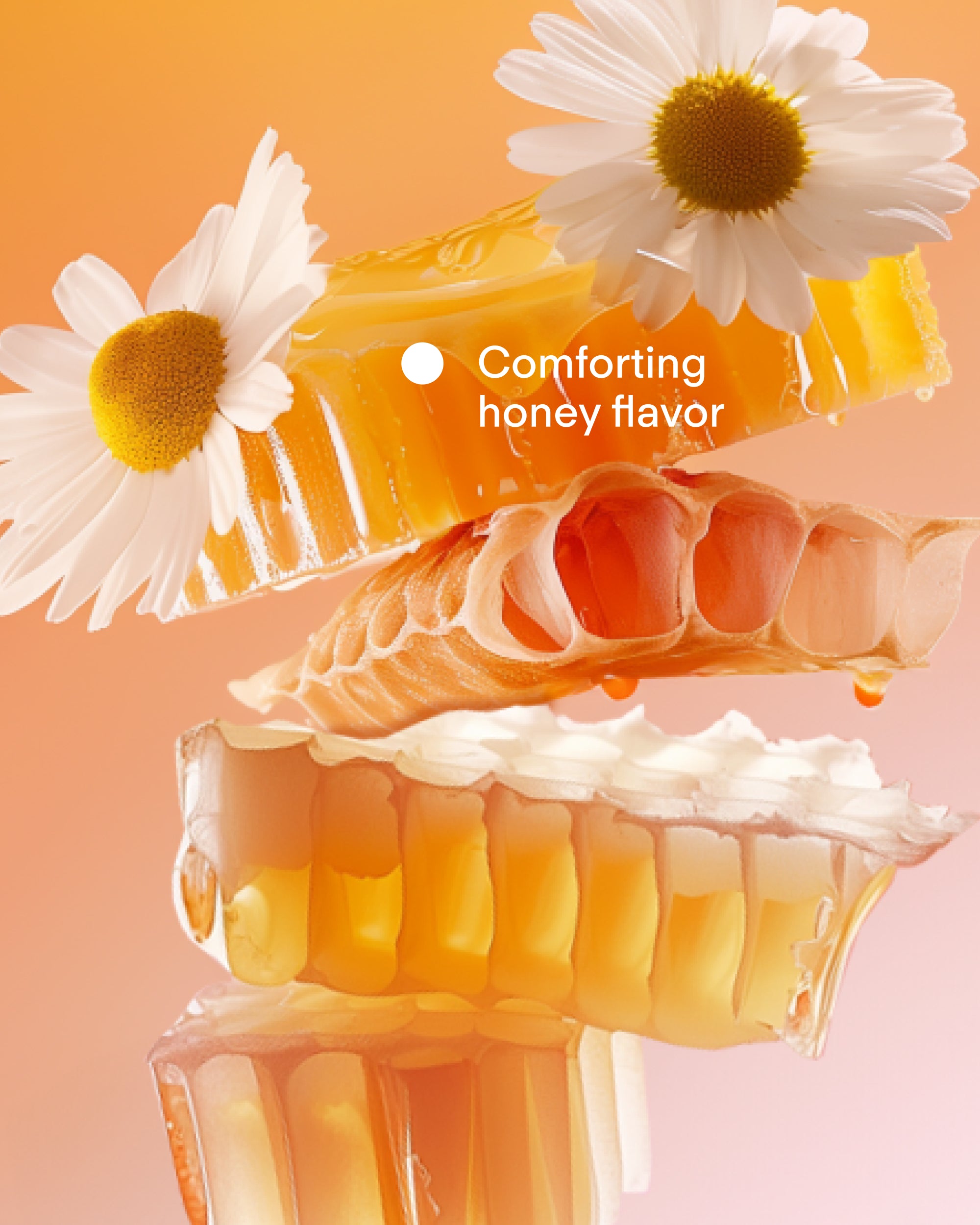 Sweet Dreams liposomal supplement - orange bottle on white background - fuels restful sleep and radiant morning glow.