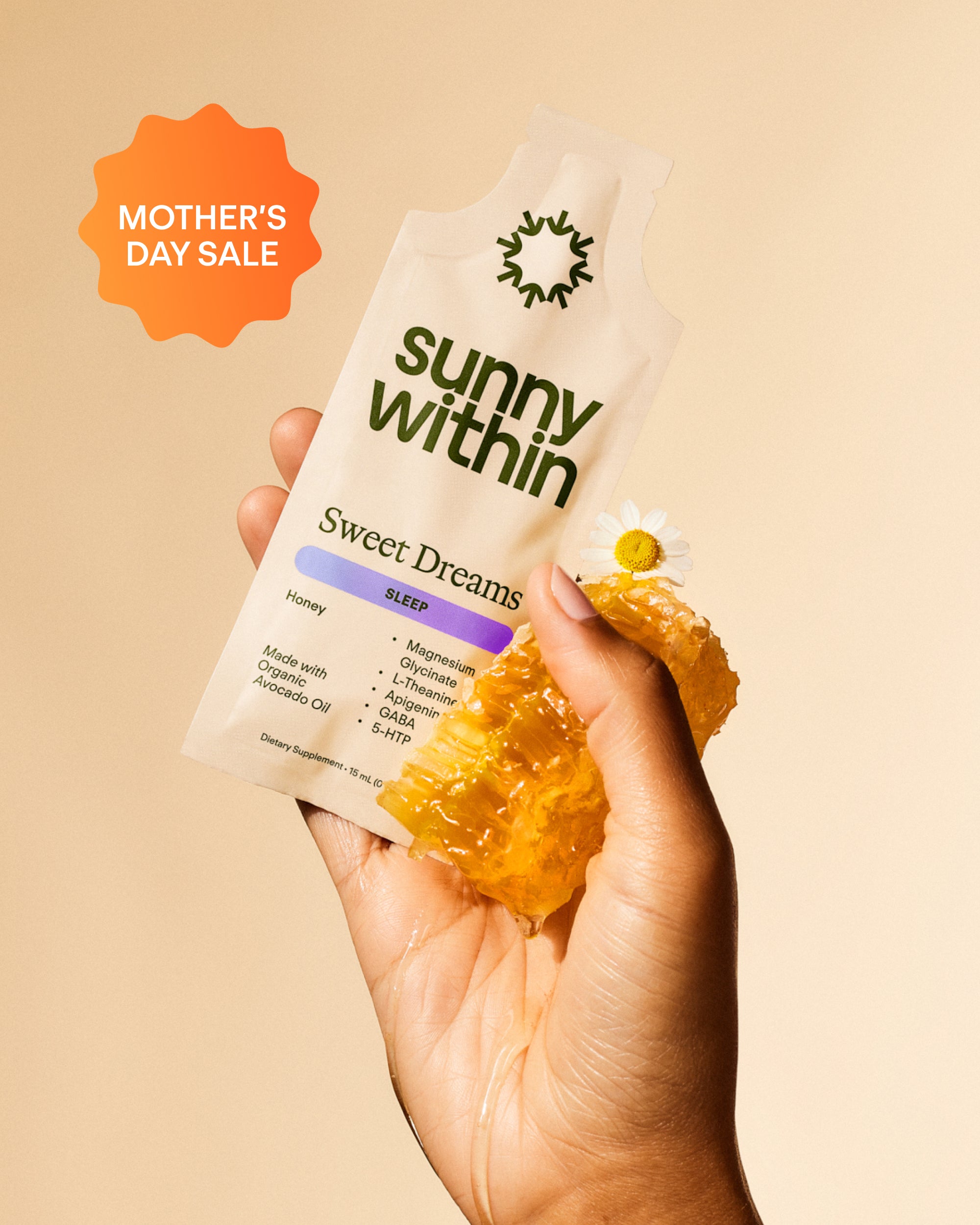 Sunny Within Sweet Dreams supplement - Promoting restful sleep and calm - Fuel for natural sleep-wake cycles.