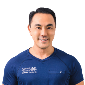 Dr. Christopher Asandra with radiant smile - Expert behind Sunny Within's nourishing liposomal supplements.