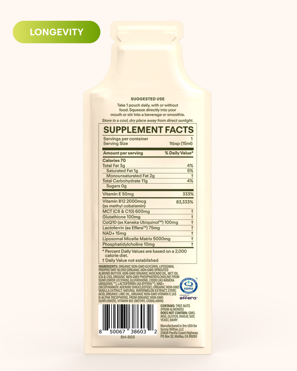 Longevity Bundle Supplements - Sunny Within's radiant, liposomal products - Fuelling cellular energy and promoting longevity.