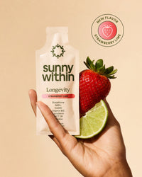 PDP Longevity Strawberry Supplement - Energizing liposomal blend in a bottle - Fuels radiant skin and longevity.