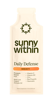 Sunny Within Sachet Daily Defense - Liquid supplement in a bottle - Fuels cellular energy and radiant skin.